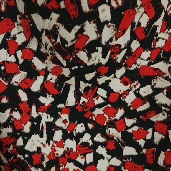 NWOT Kasper NY Abstract Drape Neck Art Top - Picture 4 of 11